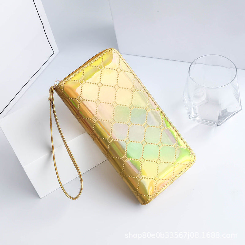 Wholesale PU Printed Letter Three Fold Wallet